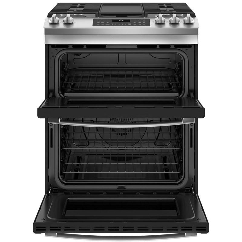 30-inch Slide-in Gas Range with True European Convection Technology (JGSS86SPSS)