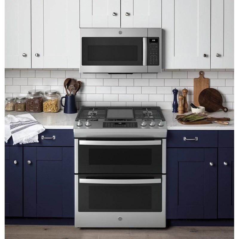 30-inch Slide-in Gas Range with True European Convection Technology (JGSS86SPSS)