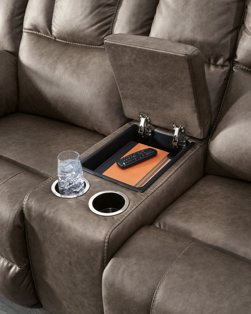 Knoxlee DBL Reclining Loveseat w/Console