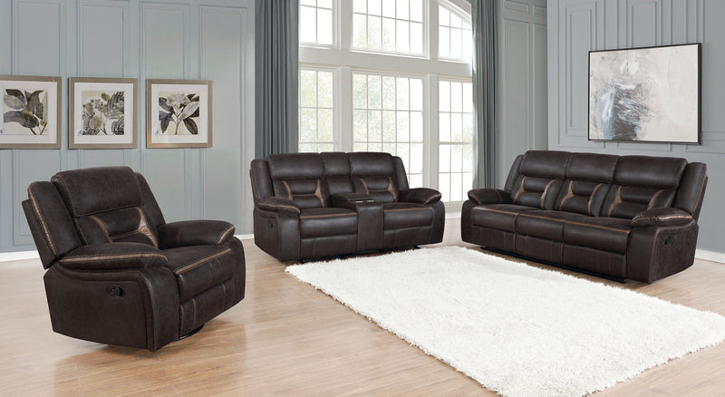 Greer Upholstered Swivel Glider Recliner Chair