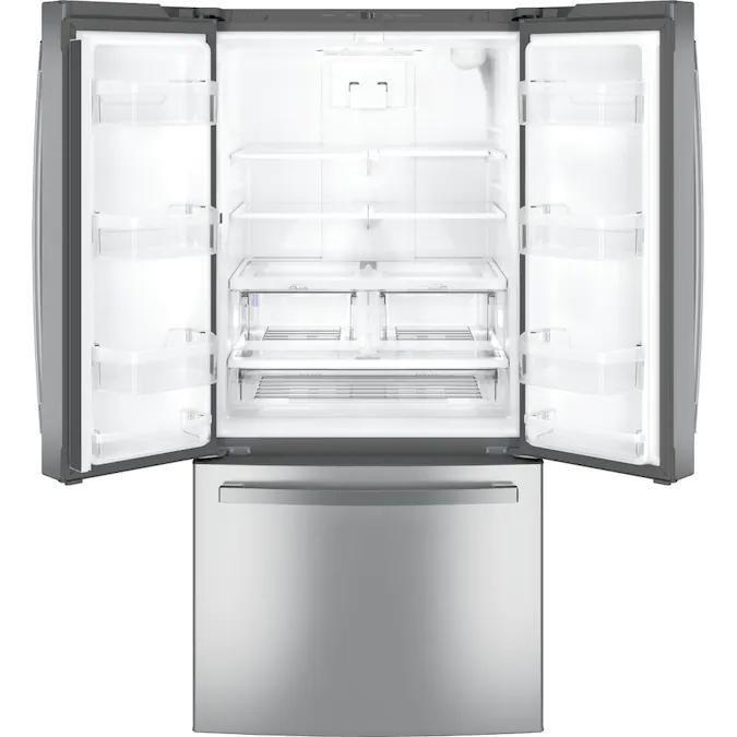 33-inch, 24.8 cu. ft. French 3-Door Refrigerator with Internal Water Dispenser (GNE25JYKFS)