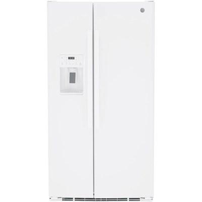 36-inch, 25.3 cu. ft. Side-by-Side Refrigerator with Water and Ice Dispenser (GSS25GGPBB)