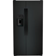 36-inch, 25.3 cu. ft. Side-by-Side Refrigerator with Water and Ice Dispenser (GSS25GGPBB)