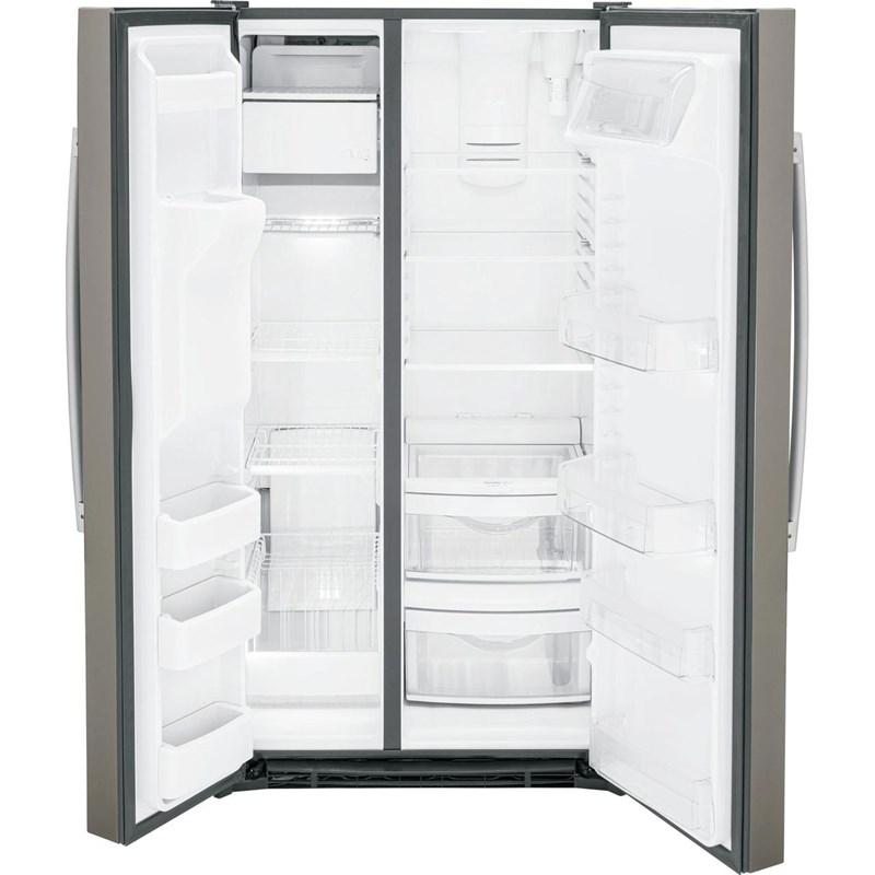 36-inch, 25.3 cu. ft. Side-by-Side Refrigerator with Water and Ice Dispenser (GSS25GMPES)