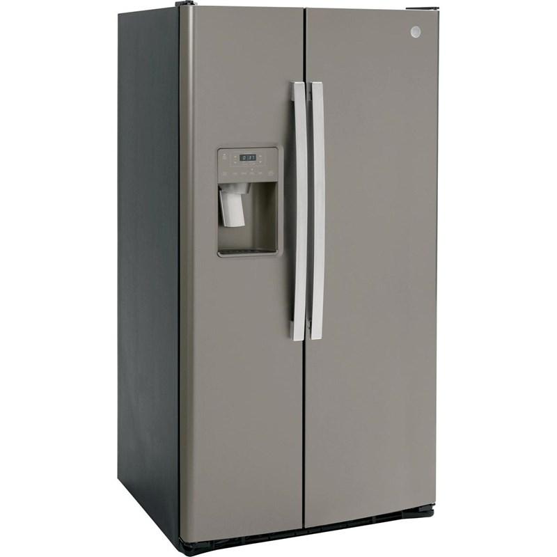 36-inch, 25.3 cu. ft. Side-by-Side Refrigerator with Water and Ice Dispenser (GSS25GMPES)