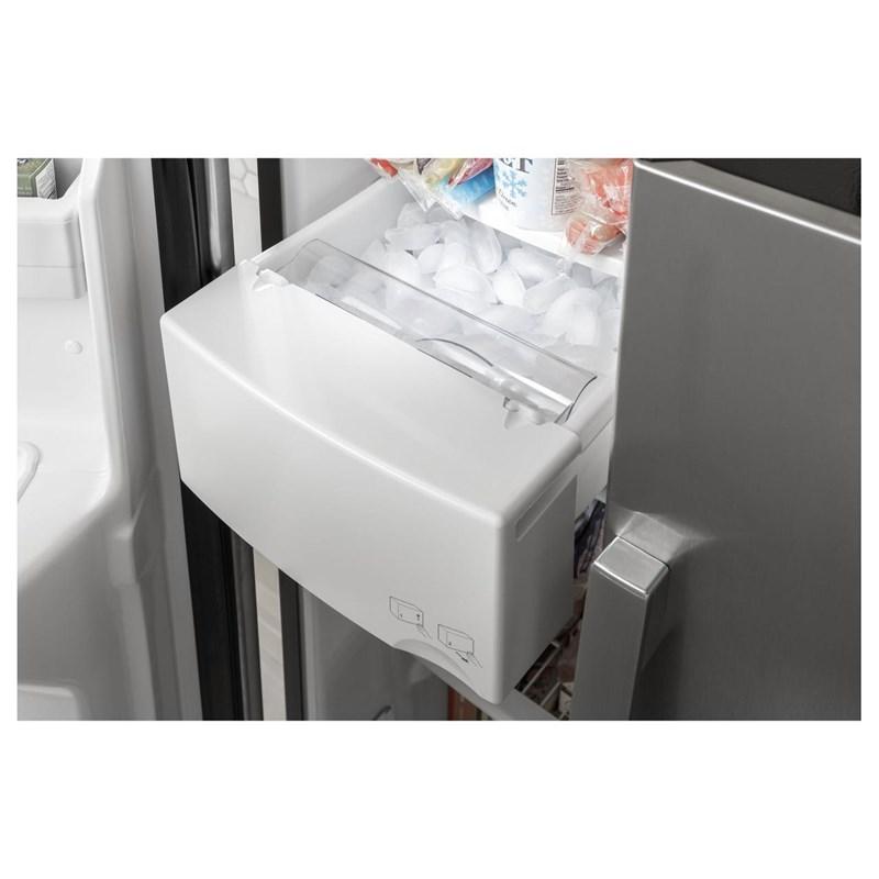 36-inch, 25.3 cu. ft. Side-by-Side Refrigerator with Water and Ice Dispenser (GSS25GYPFS)