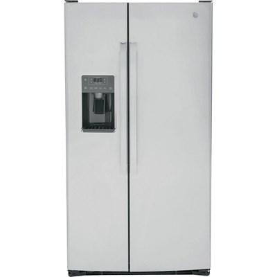 36-inch, 25.3 cu. ft. Side-by-Side Refrigerator with Water and Ice Dispenser (GSS25GGPBB)