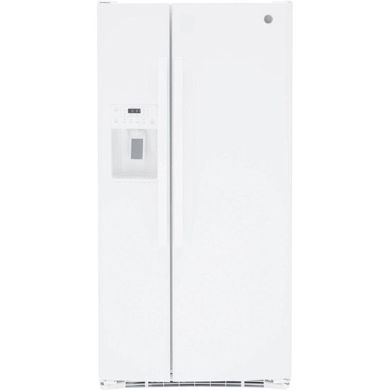 33-inch, 23 cu. ft. Side-By-Side Refrigerator with Water and Ice Dispensing System (GSS23GGPWW)