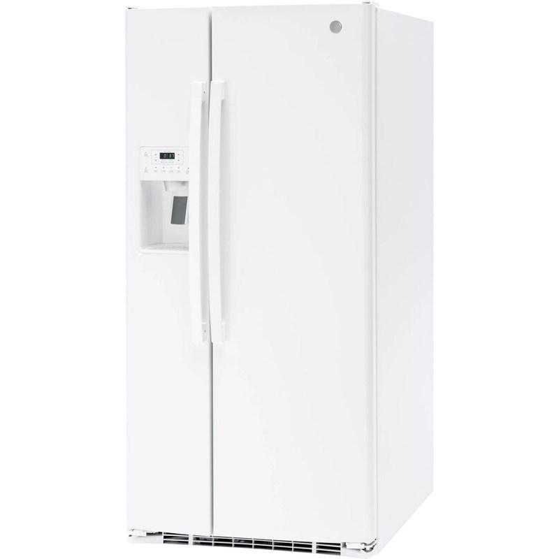 33-inch, 23 cu. ft. Side-By-Side Refrigerator with Water and Ice Dispensing System (GSS23GGPWW)