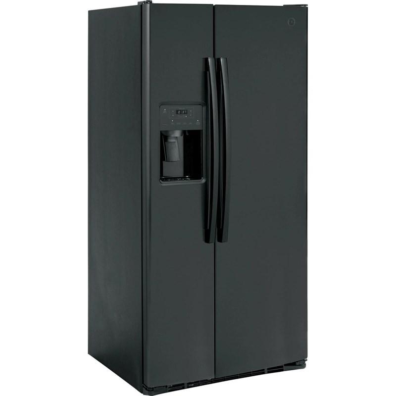 33-inch, 23 cu. ft. Side-By-Side Refrigerator with Water and Ice Dispensing System (GSS23GGPBB)