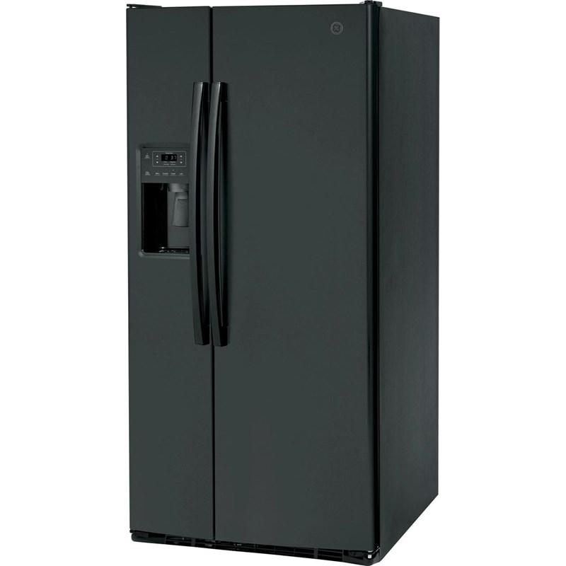 33-inch, 23 cu. ft. Side-By-Side Refrigerator with Water and Ice Dispensing System (GSS23GGPBB)