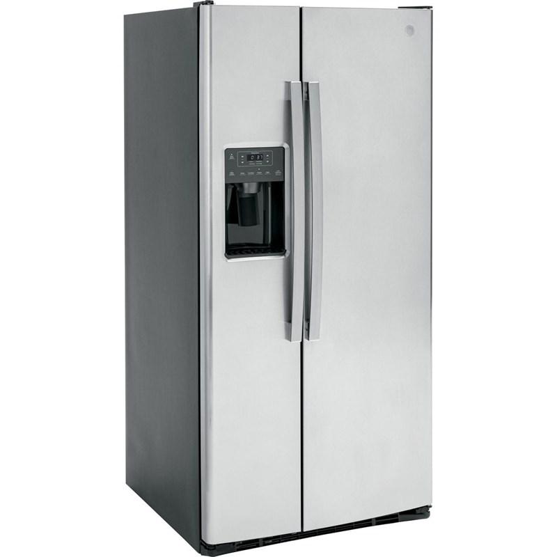 33-inch, 23 cu. ft. Side-By-Side Refrigerator with Water and Ice Dispensing System (GSS23GYPFS)