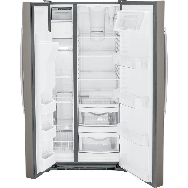 33-inch, 23 cu. ft. Side-By-Side Refrigerator with Water and Ice Dispensing System (GSS23GMPES)