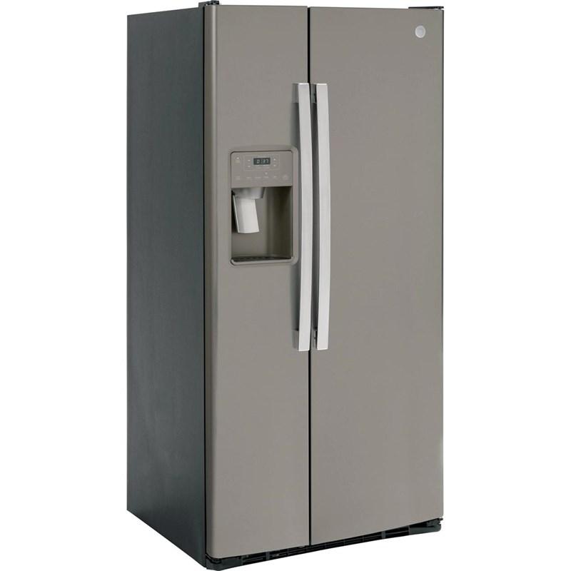 33-inch, 23 cu. ft. Side-By-Side Refrigerator with Water and Ice Dispensing System (GSS23GMPES)