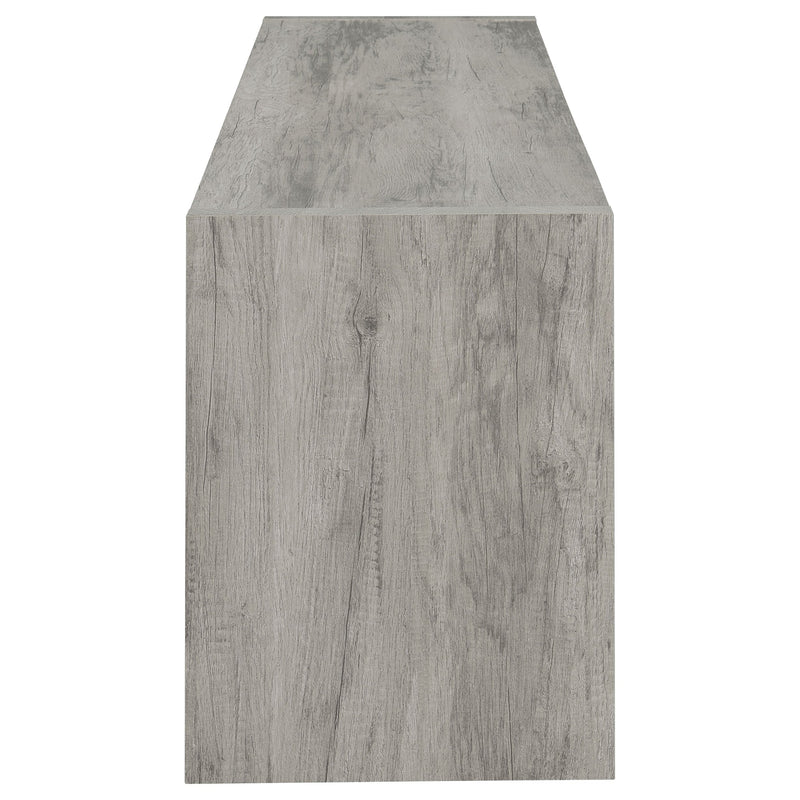 Burke 2-door Engineered Wood 71-inch TV Stand Grey Driftwood
