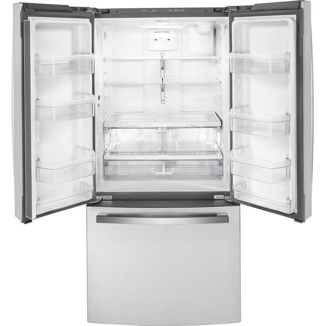 33-inch, 18.6 cu. ft. Counter-Depth French-Door Refrigerator (GWE19JYLFS)