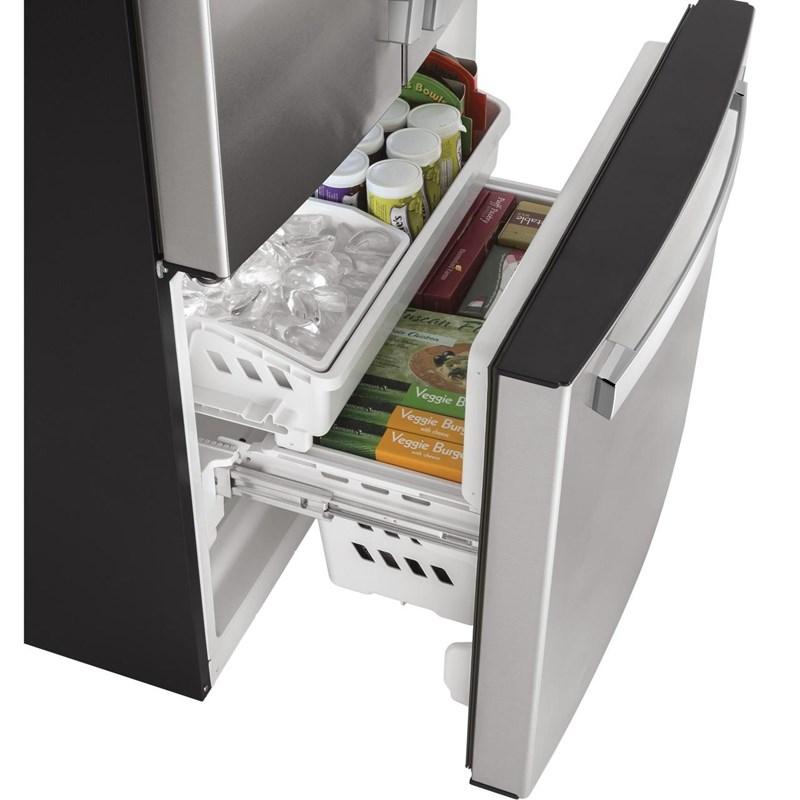 33-inch, 18.6 cu. ft. Counter-Depth French-Door Refrigerator (GWE19JYLFS)