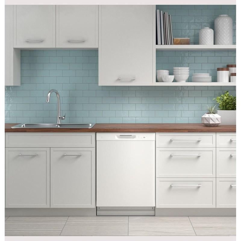Built-in Dishwasher with Hard Food Disposer (GDF450PGRWW)