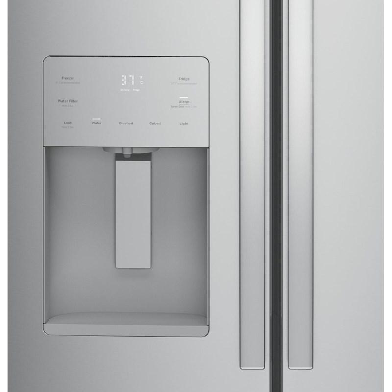 33-inch, 17.5 cu.ft. Counter-Depth French 3-Door Refrigerator with External Water and Ice Dispensing System (GYE18JYLFS)