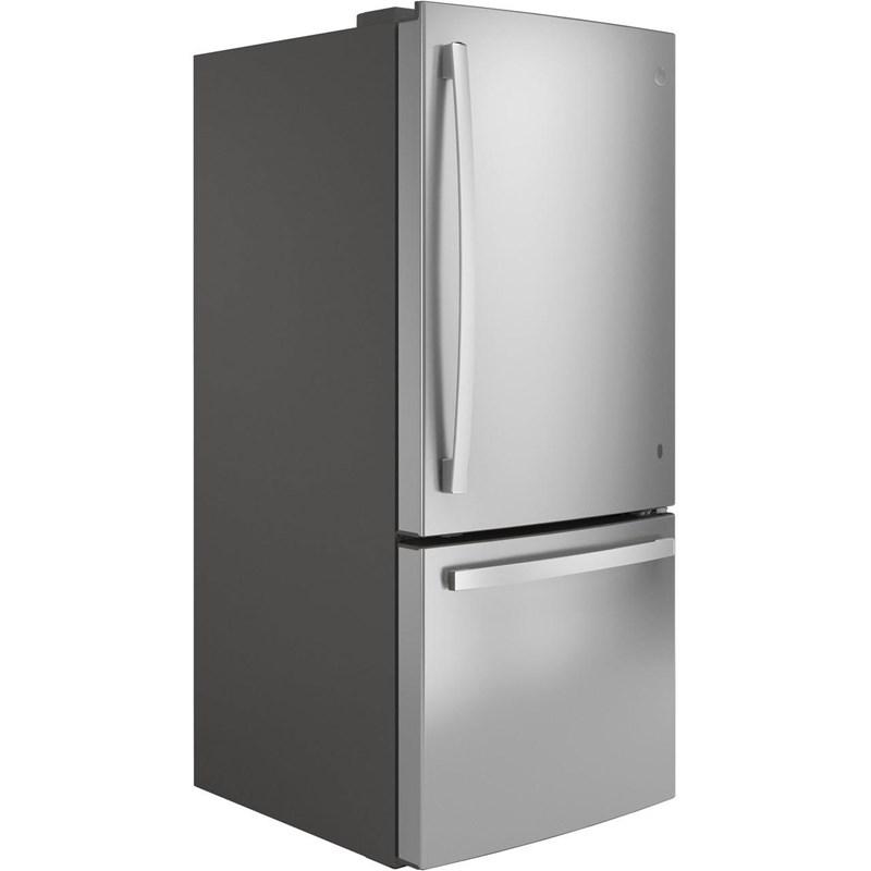 30-inch, 21 cu.ft. Freestanding Bottom Freezer with LED Lighting (GBE21DYKFS)