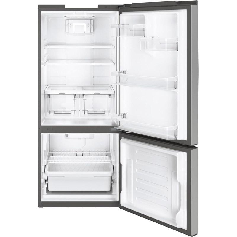30-inch, 21 cu.ft. Freestanding Bottom Freezer with LED Lighting (GBE21DYKFS)