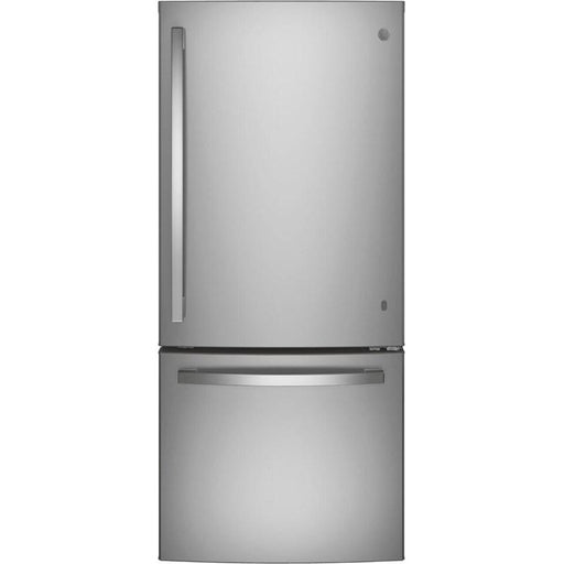 30-inch, 21 cu.ft. Freestanding Bottom Freezer Refrigerator with Interior Ice Maker (GDE21EYKFS)