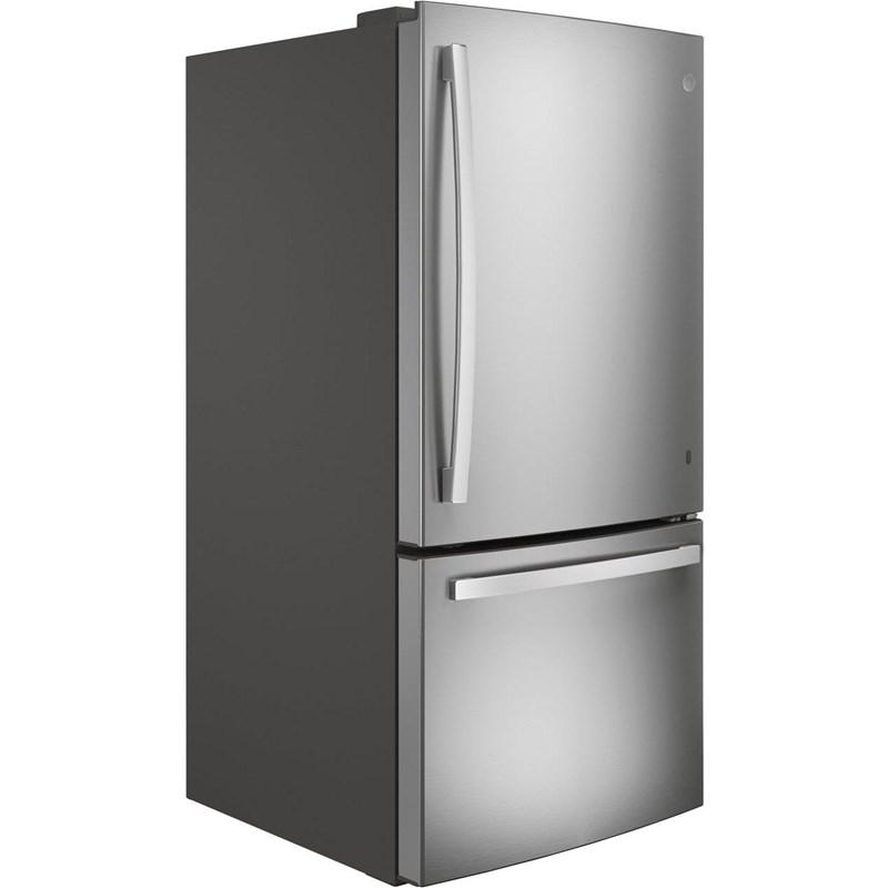 33-inch, 24.8 cu.ft. Freestanding Bottom Freezer Refrigerator with Interior Ice Maker (GDE25EYKFS)
