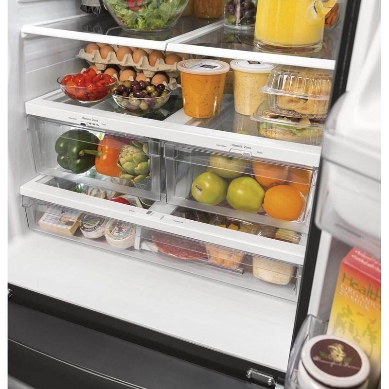 30-inch, 20.8 cu.ft. Freestanding French 3-Door Refrigerator with Interior Ice Maker (GNE21FYKFS)