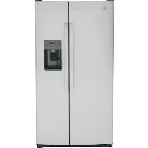 36-inch 25.3 cu.ft. Freestanding Side-by-Side Refrigerator with LED Lighting (GSE25GYPFS)