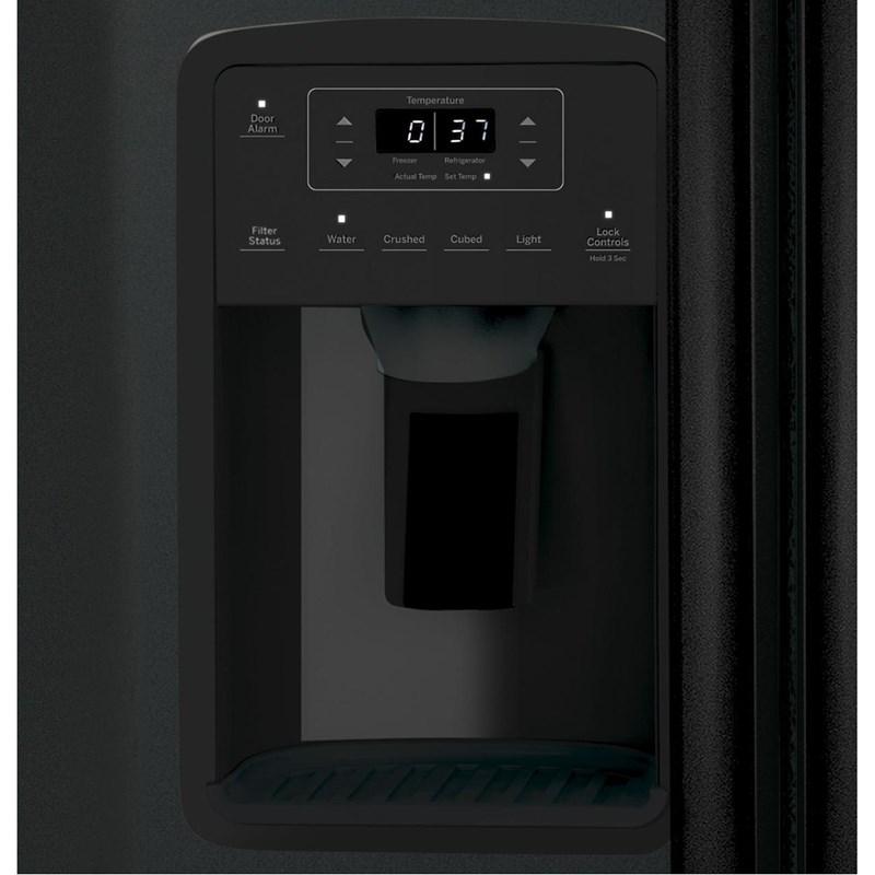 33-inch 23 cu.ft. Freestanding Side-by-Side Refrigerator with LED Lighting (GSE23GGPBB)