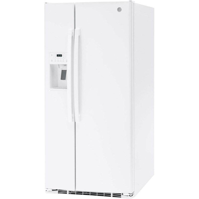 33-inch 23 cu.ft. Freestanding Side-by-Side Refrigerator with LED Lighting (GSE23GGPWW)