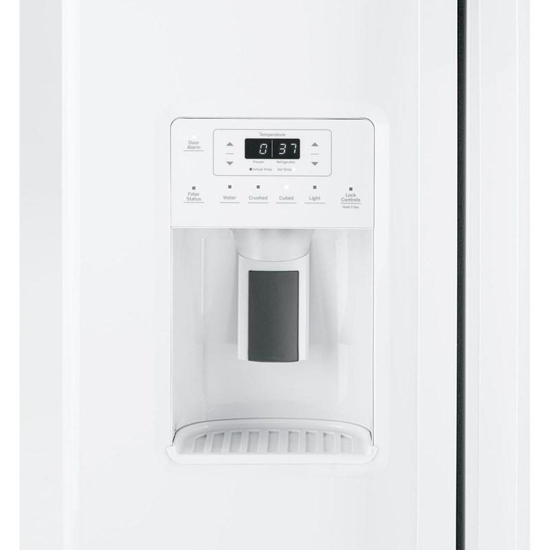 33-inch 23 cu.ft. Freestanding Side-by-Side Refrigerator with LED Lighting (GSE23GGPWW)