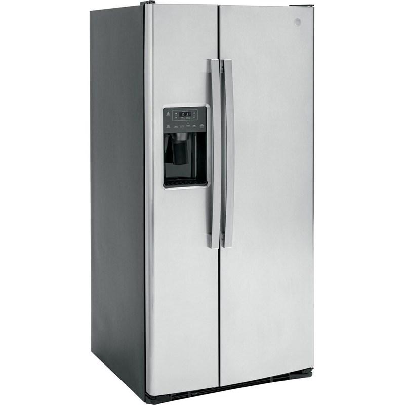 33-inch 23 cu.ft. Freestanding Side-by-Side Refrigerator with LED Lighting (GSE23GYPFS)