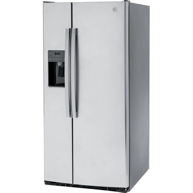 33-inch 23 cu.ft. Freestanding Side-by-Side Refrigerator with LED Lighting (GSE23GYPFS)