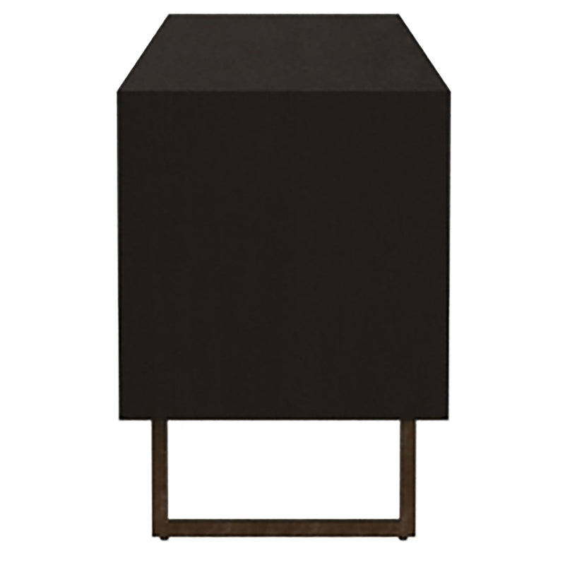Marsden 2-door Mango Wood 70-inch TV Stand Charcoal Black
