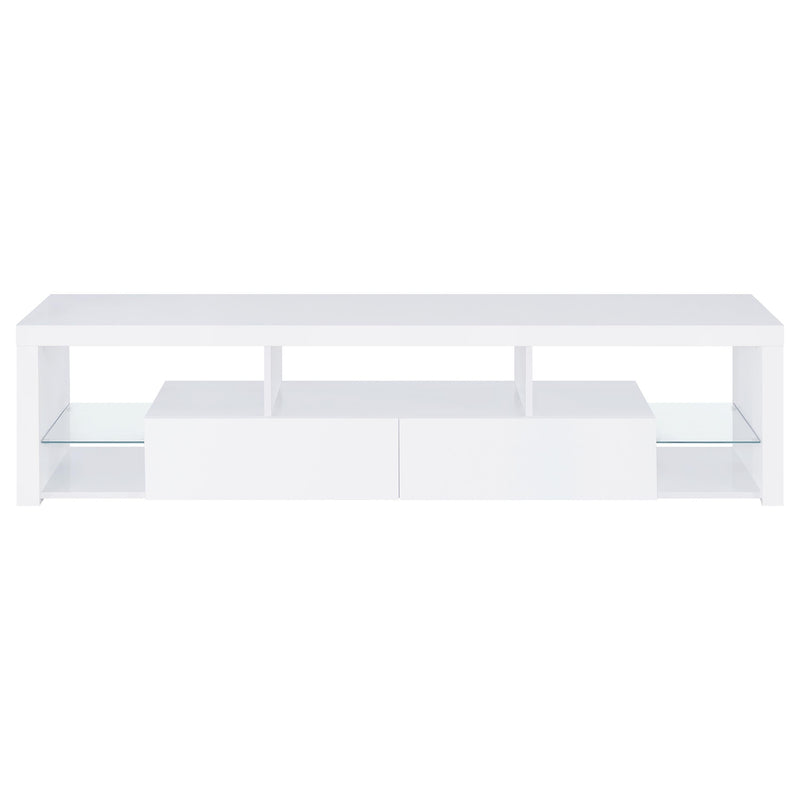 Jude 3-piece 71-inch TV Entertainment Center White High Gloss