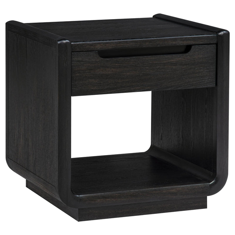 Leandro 2-drawer Wood Cocktail Coffee Table Burnished Black
