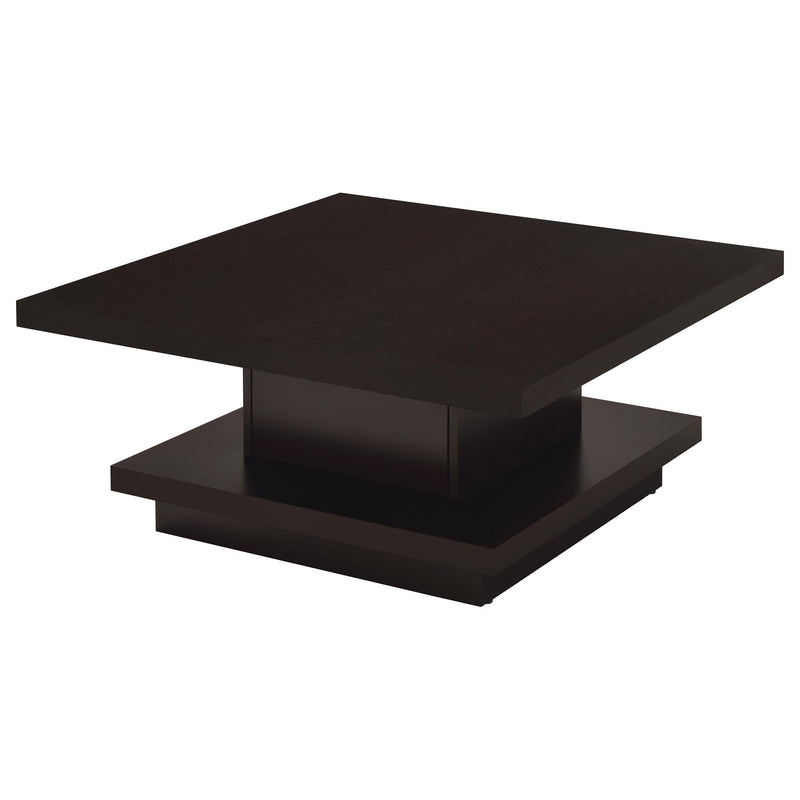 Reston Square Coffee and End Table Set Cappuccino