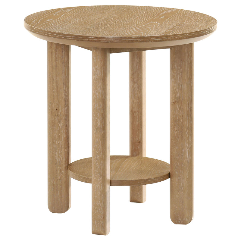 Ottowa Round Wood Coffee Table Set