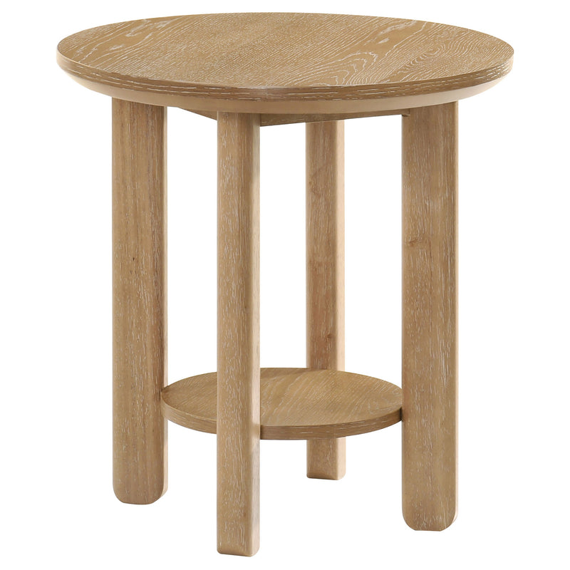 Ottowa Round Wood Coffee Table Set