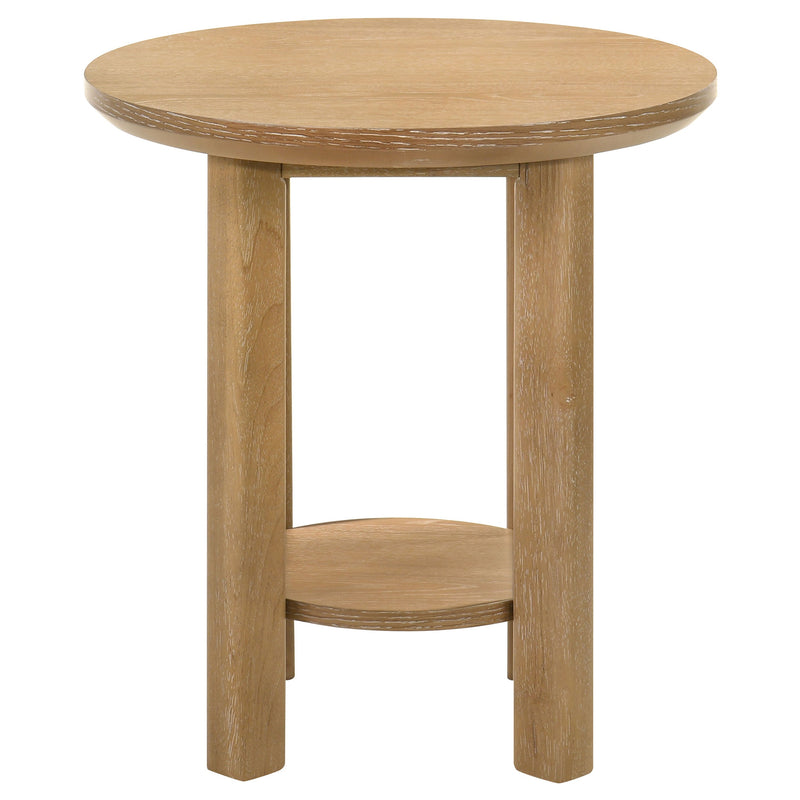 Ottowa Round Wood Coffee Table Set