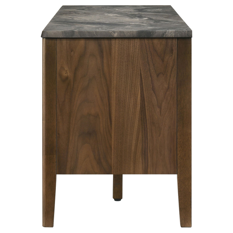 Bradley 63-inch 2-Door SmartTop TV Stand Grey and Natural