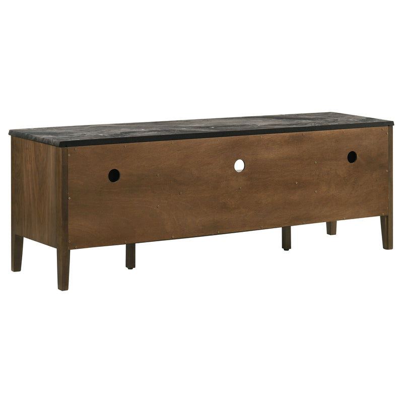Bradley 63-inch 2-Door SmartTop TV Stand Grey and Natural