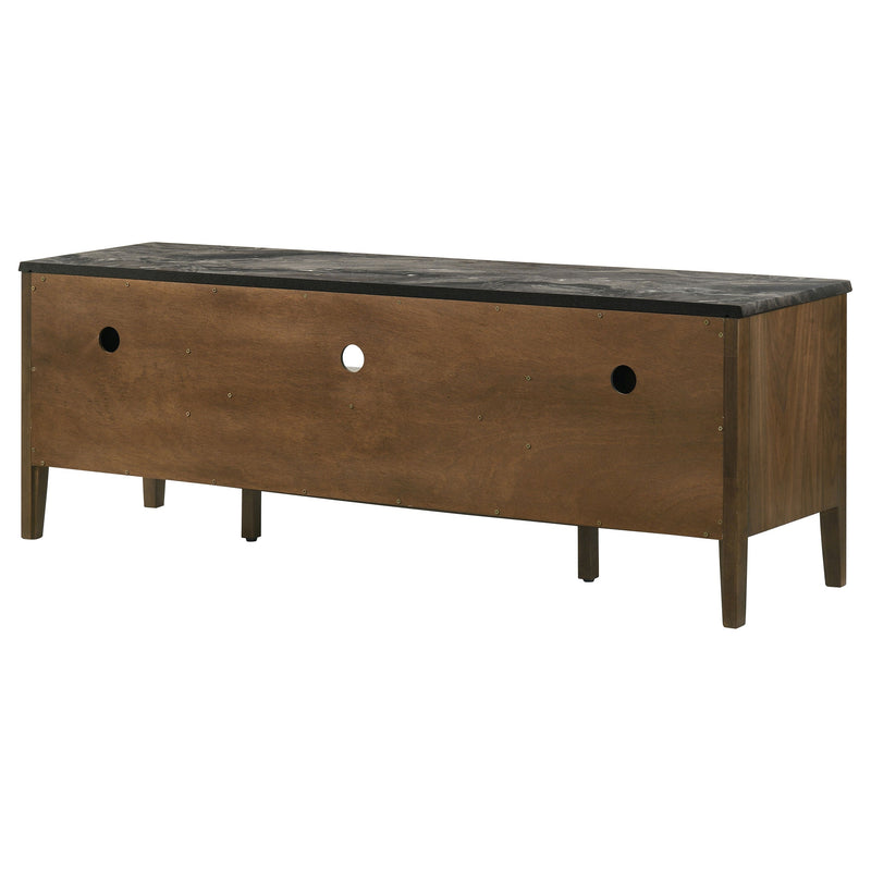 Bradley 63-inch 2-Door SmartTop TV Stand Grey and Natural