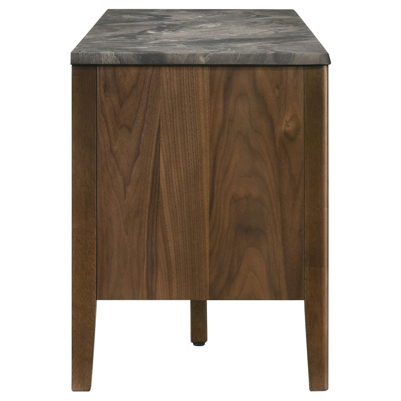 Bradley 63-inch 2-Door SmartTop TV Stand Grey and Natural