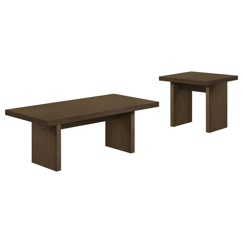 Decker 47-Inch Rectangular Cocktail Coffee Table Natural Oak