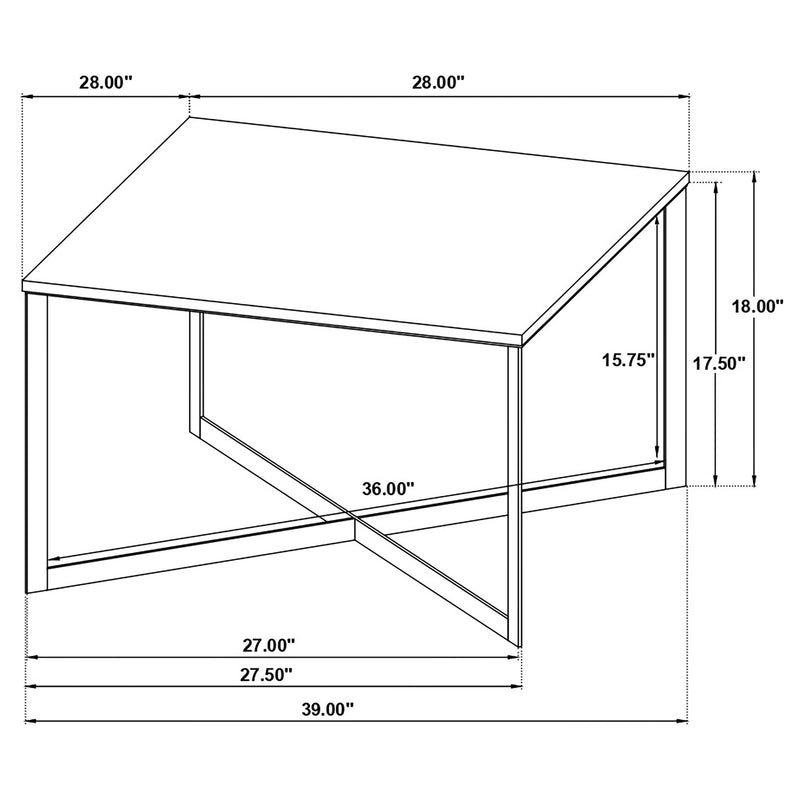 Tobin Marble Top Coffee and End Table Set