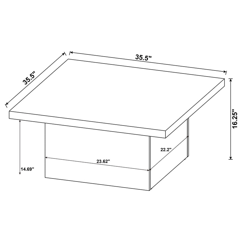 Devar Square Coffee and End Table Set