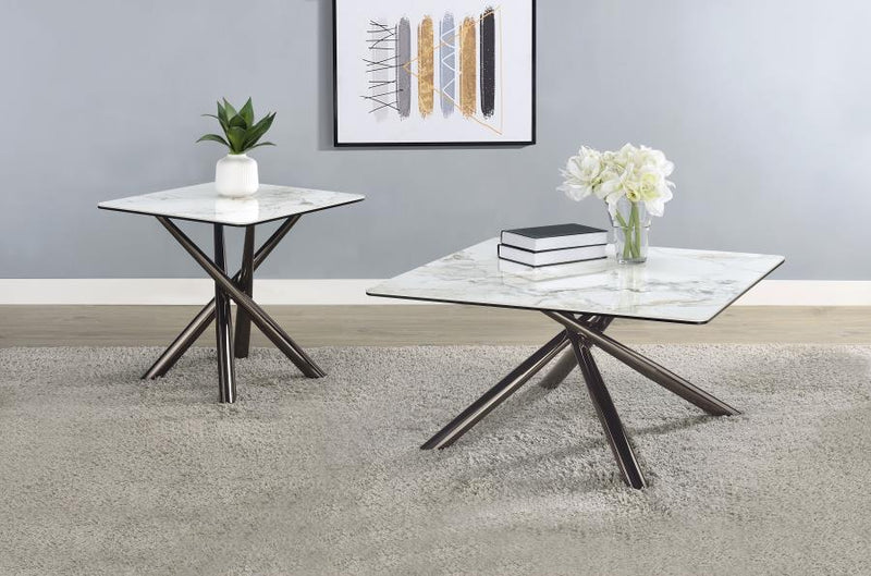 Carvell Square Coffee and End Table Set Mirage