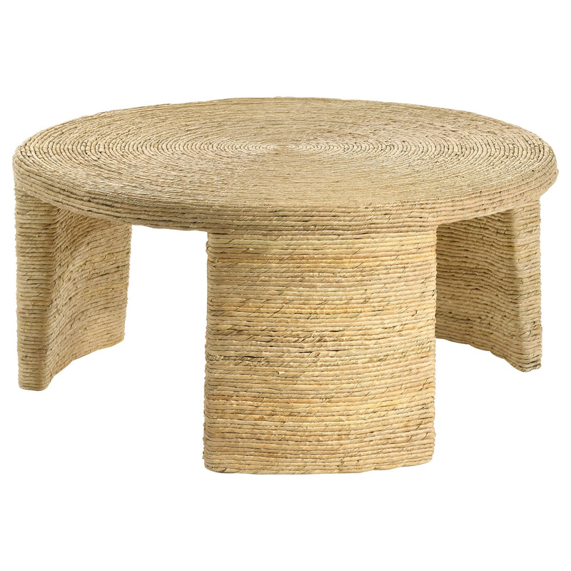 Artina Rattan Coffee and End Table Set Natural